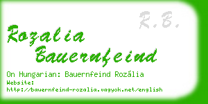 rozalia bauernfeind business card